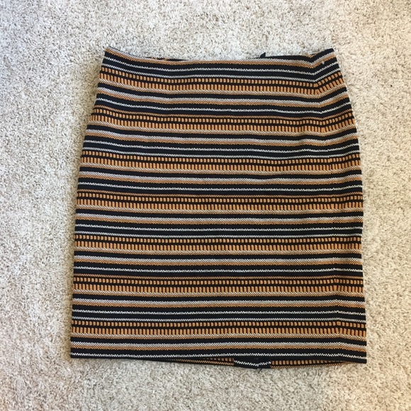 Doncaster Dresses & Skirts - Doncaster Orange & Black Striped Skirt